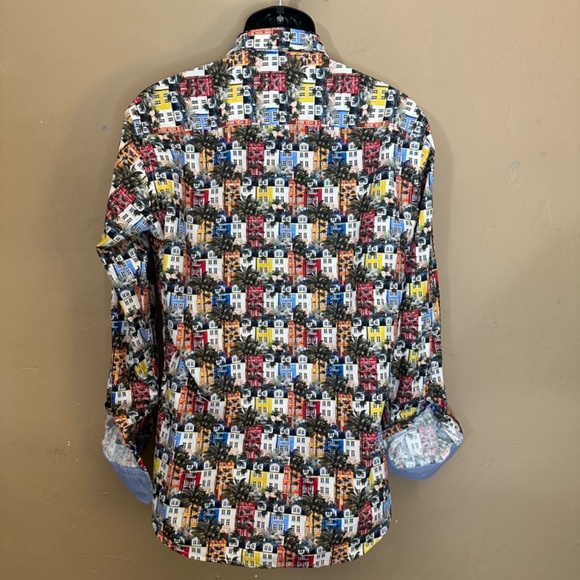 Xoos Contrast Long Sleeve Shirt Brand size 3 22" armpit to armpit seams - Picture 4 of 5